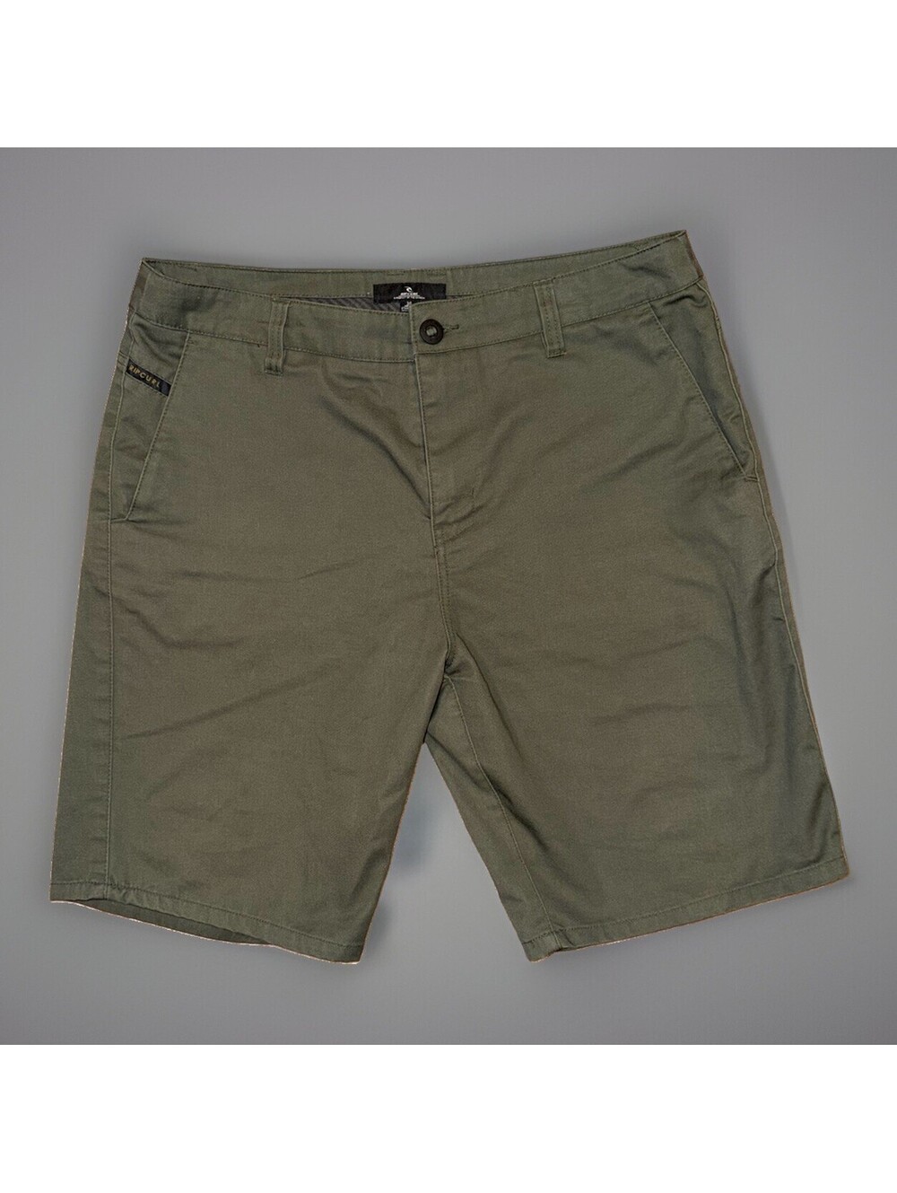 Rip Curl Mens Standard Walk Shorts Olive Green Chino Size 36